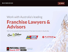 Tablet Screenshot of baybridge.com.au